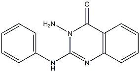 2-Anilino-3-aminoquinazoline-4(3H)-one Struktur