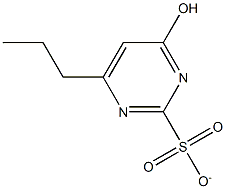 4-Hydroxy-6-propylpyrimidine-2-sulfonate Struktur