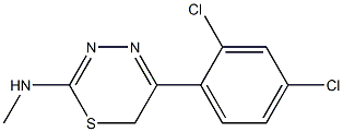 5-(2,4-Dichlorophenyl)-N-methyl-6H-1,3,4-thiadiazin-2-amine Struktur