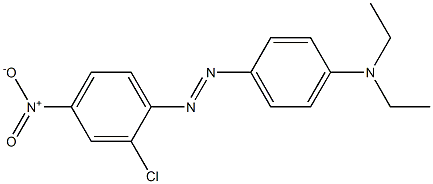 2-Chloro-4'-(diethylamino)-4-nitroazobenzene Struktur