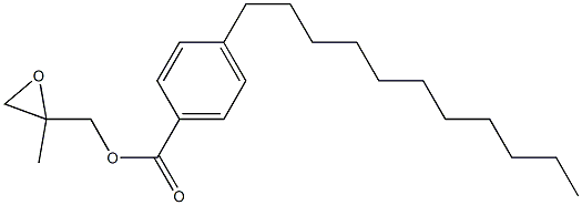 4-Undecylbenzoic acid 2-methylglycidyl ester Struktur