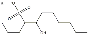 5-Hydroxyundecane-4-sulfonic acid potassium salt Struktur