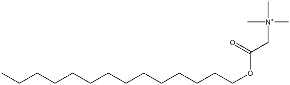 N-[2-(Tetradecyloxy)-2-oxoethyl]trimethylaminium Structure