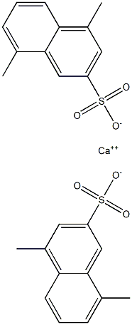 Bis(4,8-dimethyl-2-naphthalenesulfonic acid)calcium salt Struktur