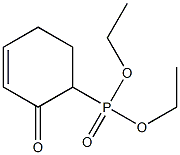 2-Oxo-3-cyclohexenylphosphonic acid diethyl ester Struktur