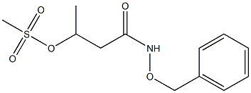 3-(Methylsulfonyloxy)-N-(benzyloxy)butyramide Struktur