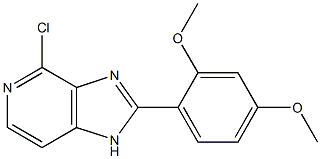 4-Chloro-2-(2,4-dimethoxyphenyl)-1H-imidazo[4,5-c]pyridine Struktur