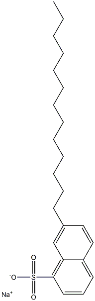 7-Tridecyl-1-naphthalenesulfonic acid sodium salt Struktur