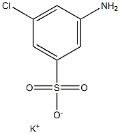 3-Amino-5-chlorobenzenesulfonic acid potassium salt Struktur