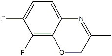 3-Methyl-7,8-difluoro-2H-1,4-benzoxazine Struktur