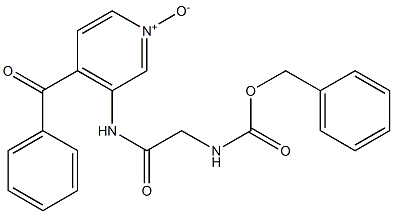 4-Benzoyl-3-[[[[(benzyloxy)carbonyl]amino]acetyl]amino]pyridine 1-oxide Struktur