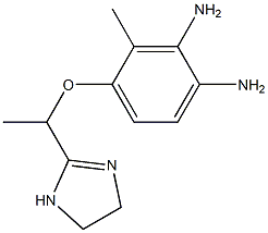 2-[1-(3,4-Diamino-2-methylphenoxy)ethyl]-2-imidazoline Struktur