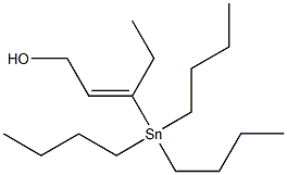 (E)-3-(Tributylstannyl)-2-penten-1-ol Struktur