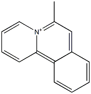 6-Methylbenzo[a]quinolizinium Struktur