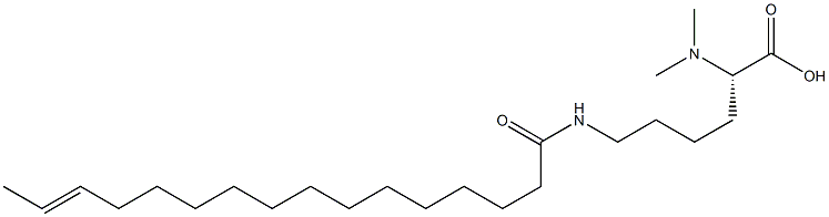 N6-(14-Hexadecenoyl)-N2,N2-dimethyllysine Struktur