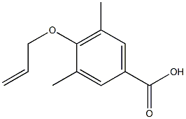 4-(Allyloxy)-3,5-dimethylbenzoic acid Struktur