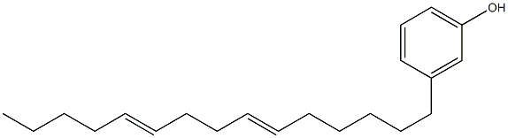 3-(6,10-Pentadecadienyl)phenol Struktur