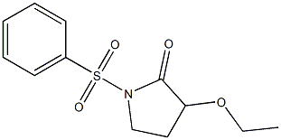 3-Ethoxy-1-[phenylsulfonyl]pyrrolidin-2-one Struktur