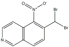 5-Nitro-6-dibromomethylisoquinoline Struktur