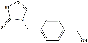 1-(4-Hydroxymethylbenzyl)-1H-imidazole-2(3H)-thione Struktur