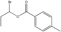 4-Methylbenzenecarboxylic acid 1-bromopropyl ester Struktur