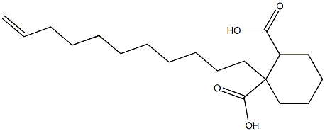 Cyclohexane-1,2-dicarboxylic acid hydrogen 1-(10-undecenyl) ester Struktur