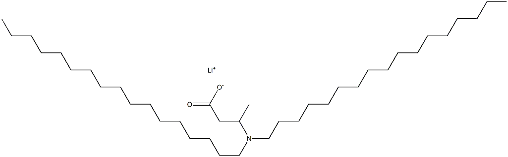 3-(Diheptadecylamino)butyric acid lithium salt Struktur