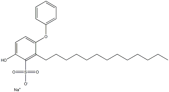 4-Hydroxy-2-tridecyl[oxybisbenzene]-3-sulfonic acid sodium salt Struktur