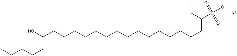 19-Hydroxytetracosane-3-sulfonic acid potassium salt Struktur