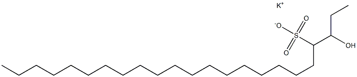 3-Hydroxytricosane-4-sulfonic acid potassium salt Struktur