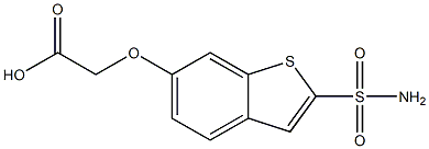 [[2-(Aminosulfonyl)benzo[b]thiophen-6-yl]oxy]acetic acid Struktur