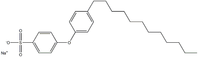 4-(4-Dodecylphenoxy)benzenesulfonic acid sodium salt Struktur