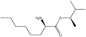 (R)-2-Aminooctanoic acid (R)-1,2-dimethylpropyl ester Struktur