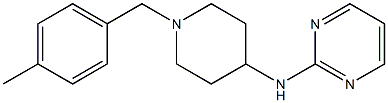 N-[1-(p-Methylbenzyl)-4-piperidinyl]-2-pyrimidinamine Struktur