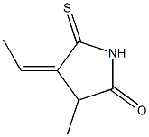 3-Methyl-4-ethylidene-5-thioxopyrrolidin-2-one Struktur