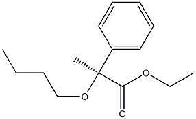 [S,(-)]-2-Butoxy-2-phenylpropionic acid ethyl ester Struktur