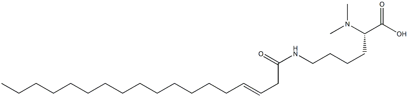 N6-(3-Octadecenoyl)-N2,N2-dimethyllysine Struktur