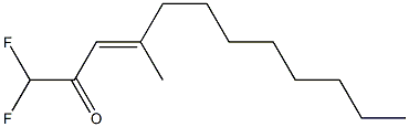 Difluoromethyl[(E)-2-methyl-1-decenyl] ketone Struktur