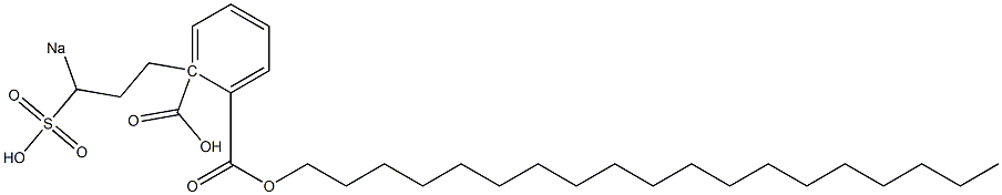 Phthalic acid 1-nonadecyl 2-(3-sodiosulfopropyl) ester Struktur