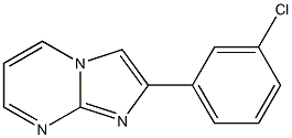 2-(3-Chlorophenyl)imidazo[1,2-a]pyrimidine Struktur