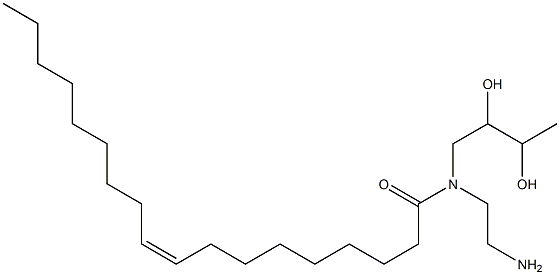 N-(2-Aminoethyl)-N-(2,3-dihydroxybutyl)oleic amide Struktur