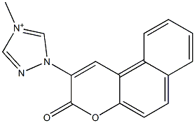 4-Methyl-1-(3-oxo-3H-naphtho[2,1-b]pyran-2-yl)-1H-1,2,4-triazol-4-ium Struktur