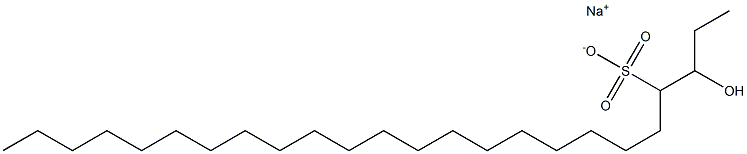 3-Hydroxytetracosane-4-sulfonic acid sodium salt Struktur