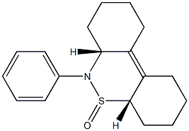 (4aS,6aR)-2,3,4,4a,6,6a,7,8,9,10-Decahydro-6-phenyl-1H-dibenzo[c,e][1,2]thiazine 5-oxide Struktur