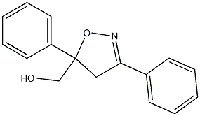 3,5-Diphenyl-4,5-dihydroisoxazole-5-methanol Struktur