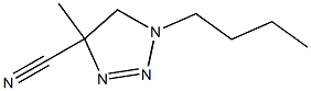 4,5-Dihydro-4-methyl-1-butyl-1H-1,2,3-triazole-4-carbonitrile Struktur