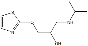 1-[(Isopropyl)amino]-3-[(2-thiazyl)oxy]-2-propanol Struktur