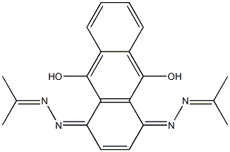 1,4-Bis(2-isopropylidenehydrazono)anthracene-9,10-diol Struktur