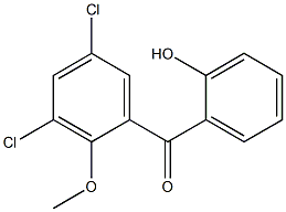 2-Hydroxy-3',5'-dichloro-2'-methoxybenzophenone Struktur