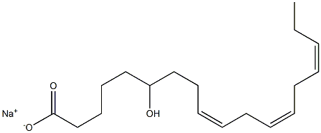 6-Hydroxylinoleic acid sodium salt Struktur